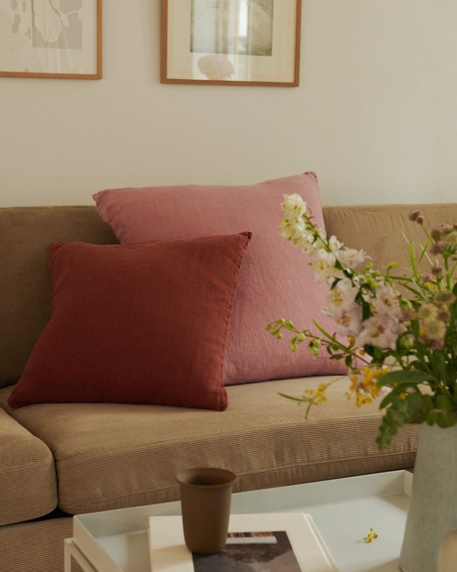 Cushions Hommey | Cushion - Essential Linen Rust (Cover Only)