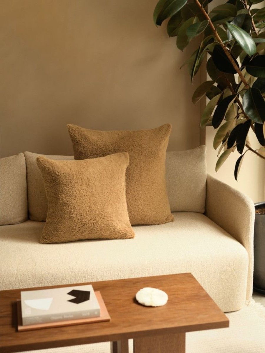 Cushions Hommey | Cushion - Big Faux Fur Tan Cushion