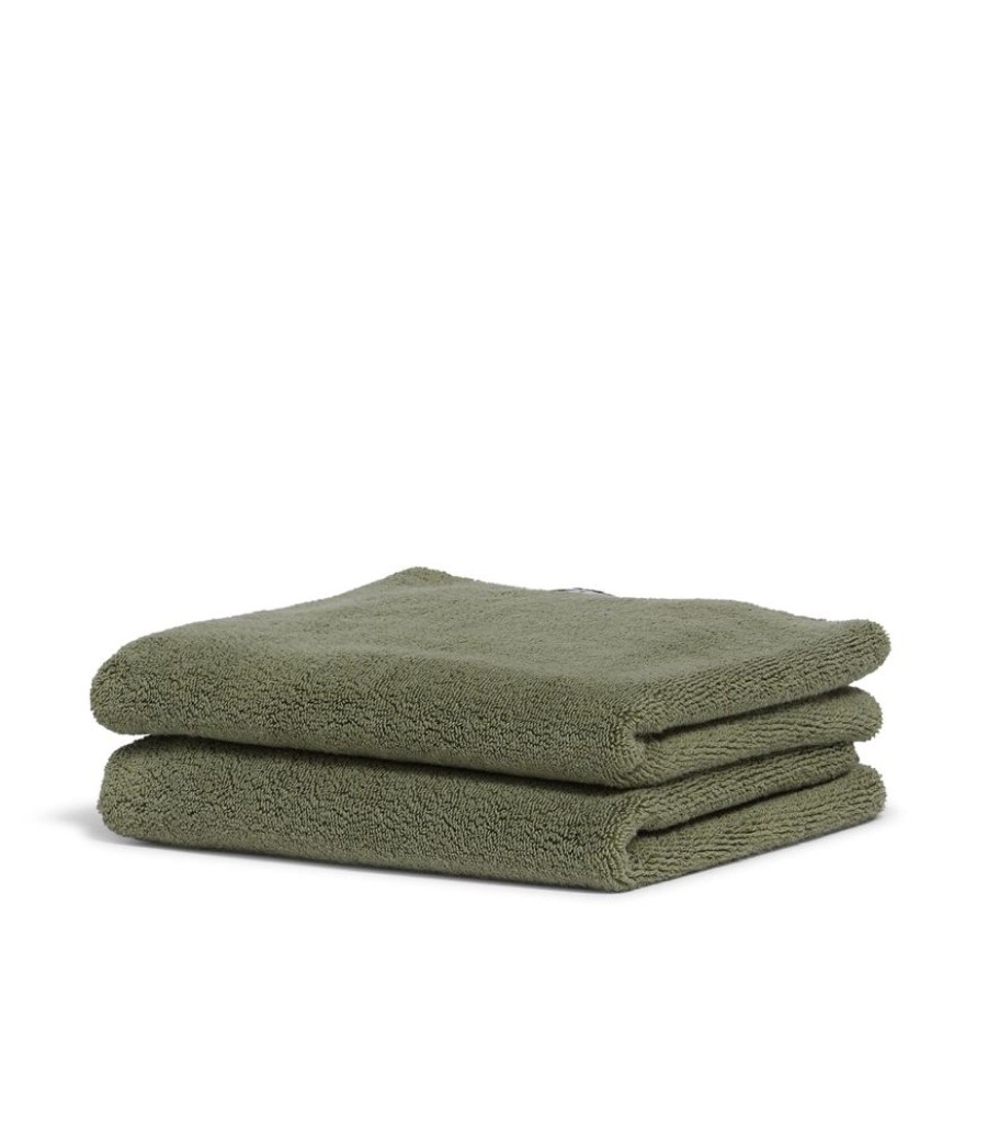 Bathroom Hommey | 2 Pack Hand Towel - Green | Super Plush 100% Cotton Bathroom Hand Towel 50Cm X 80Cm Sage 2 Pack