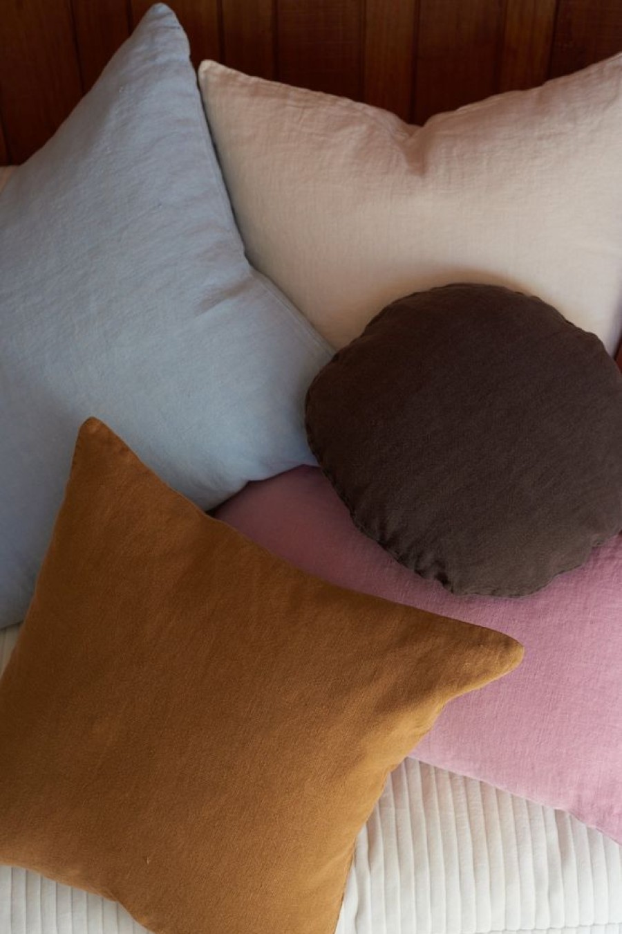 Cushions Hommey | Cushion - Junior Linen Chocolate Cushion