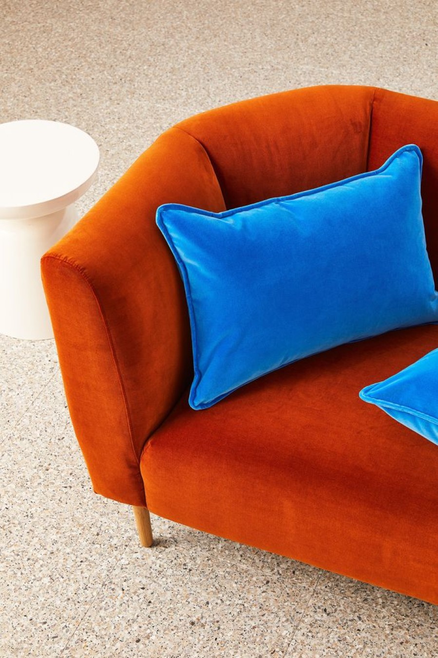 Cushions Hommey | Cushion - Lumbar Velvet Blue Lagoon (Cover Only)