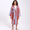 Robes Hommey | Kids Robes | Blue And Red Cotton Hommey Kids Robes | Hommey Picnic Stripes