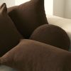 Cushions Hommey | Cushion - Lumbar Linen Chocolate (Cover Only)