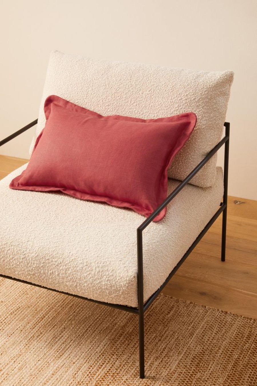 Cushions Hommey | Cushion - Lumbar Linen Campari (Cover Only)