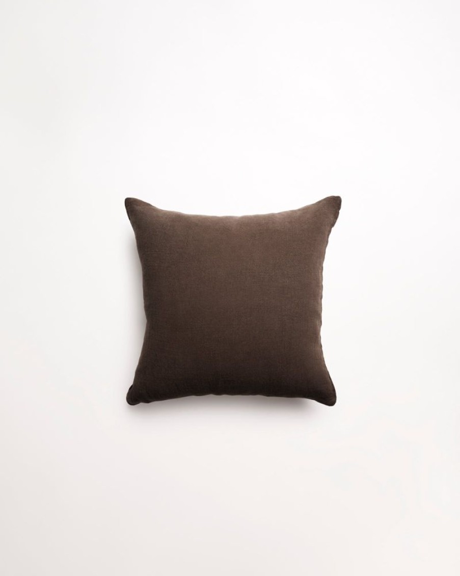 Cushions Hommey | Cushion - Essential Linen Chocolate (Cover Only)