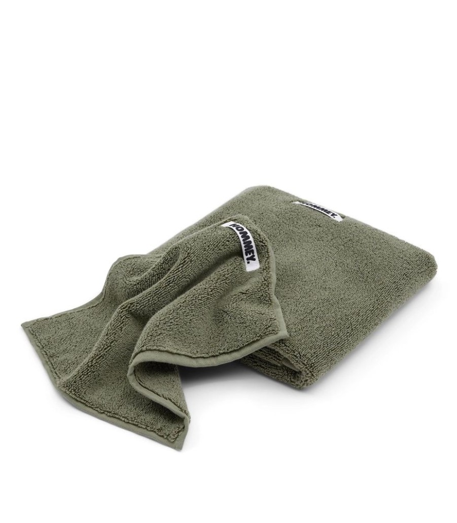 Bathroom Hommey | 2 Pack Face Washer Towel - Green | Super Plush 100% Cotton Bathroom Towel 30Cm X 30Cm Sage