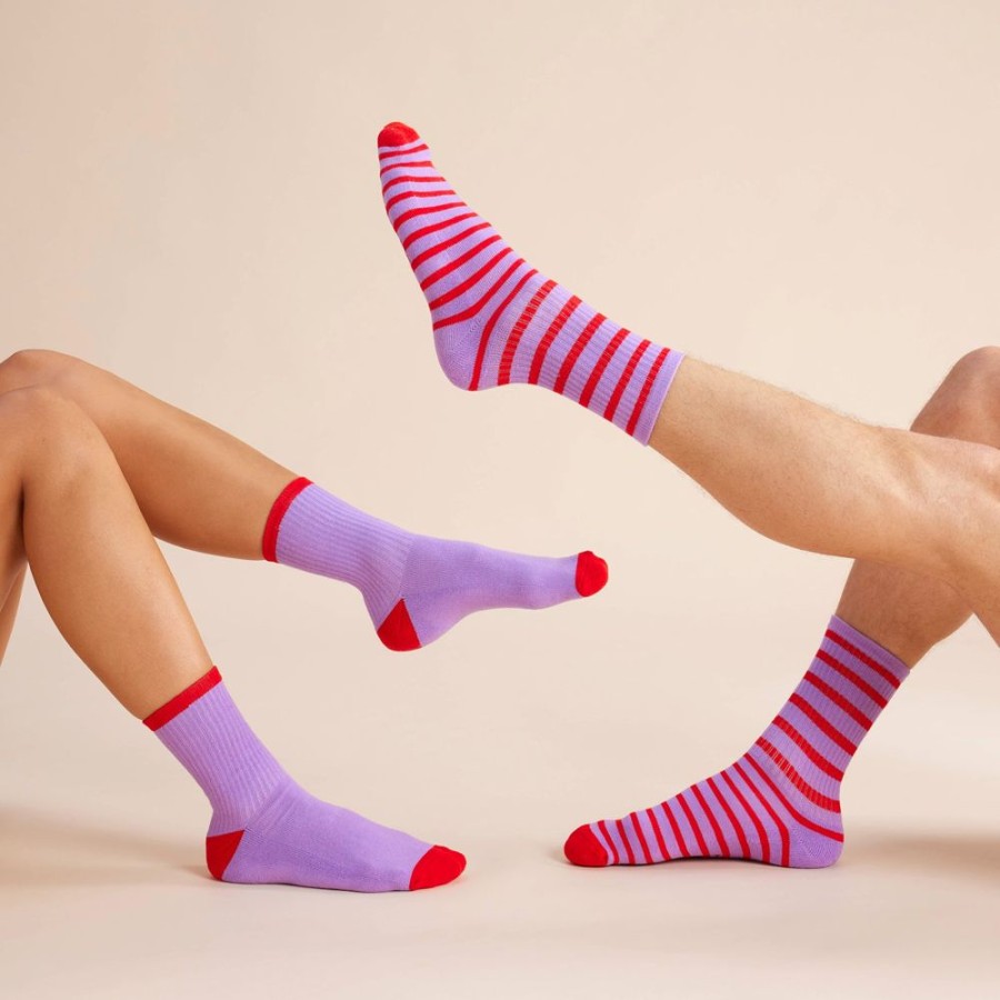 Socks & Slides Hommey | Socks 2 Pack Grapefruit Stripes