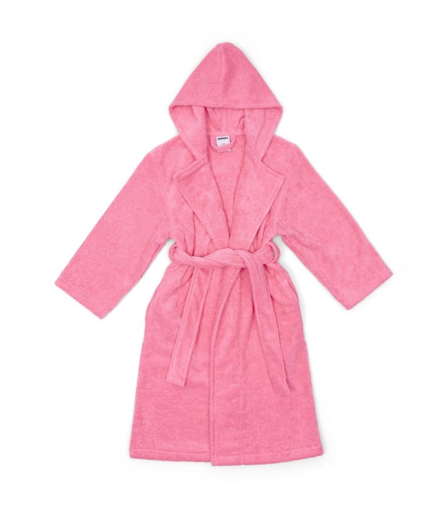 Robes Hommey | Kids Robes - Pink | Pink Cotton Hommey Kids Dressing Gown | Hommey Bubblegum