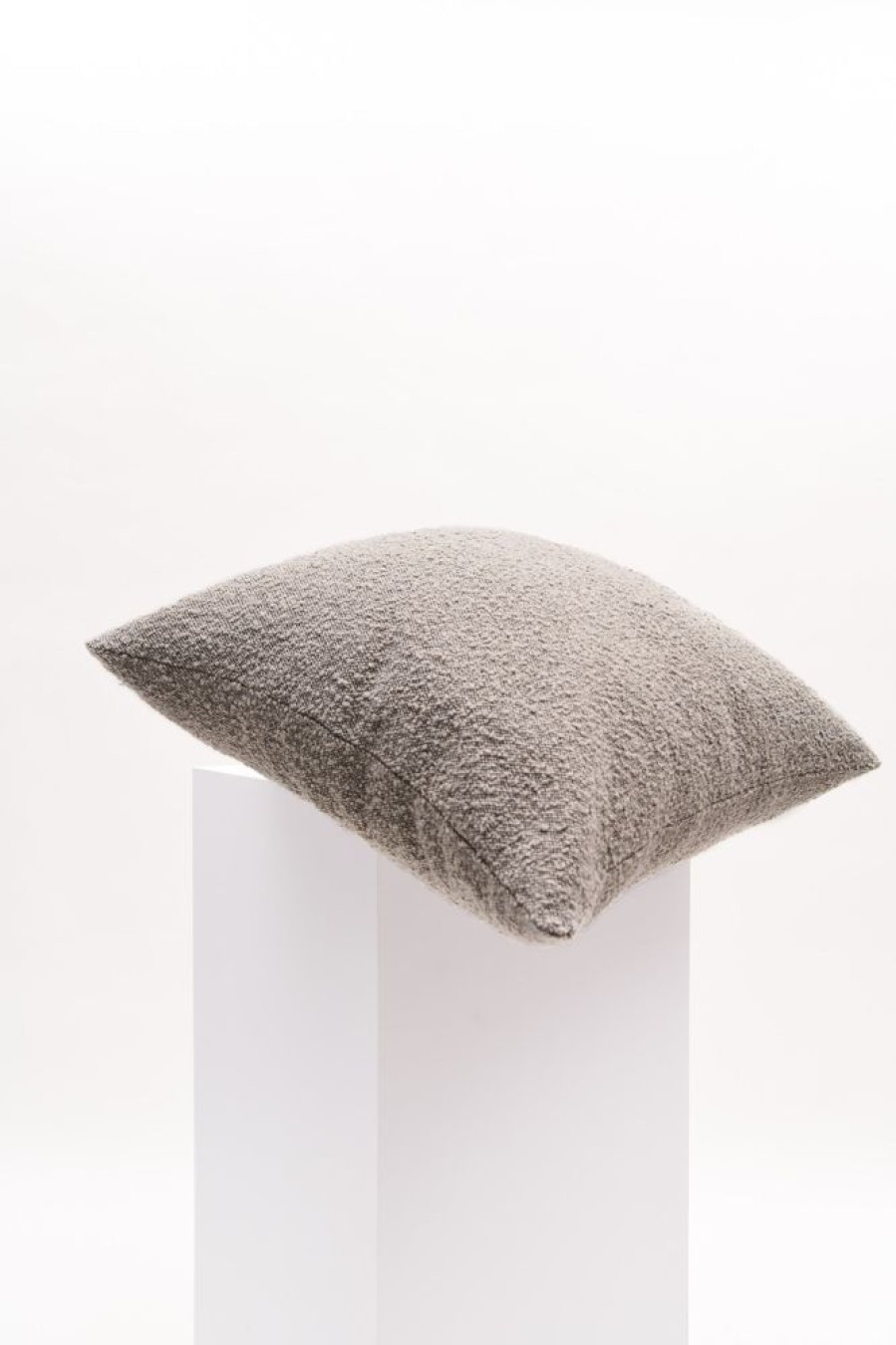 Cushions Hommey | Large Grey Boucle Cushion | 63Cm X 63Cm European Pillow For Sofas Stone Cushion