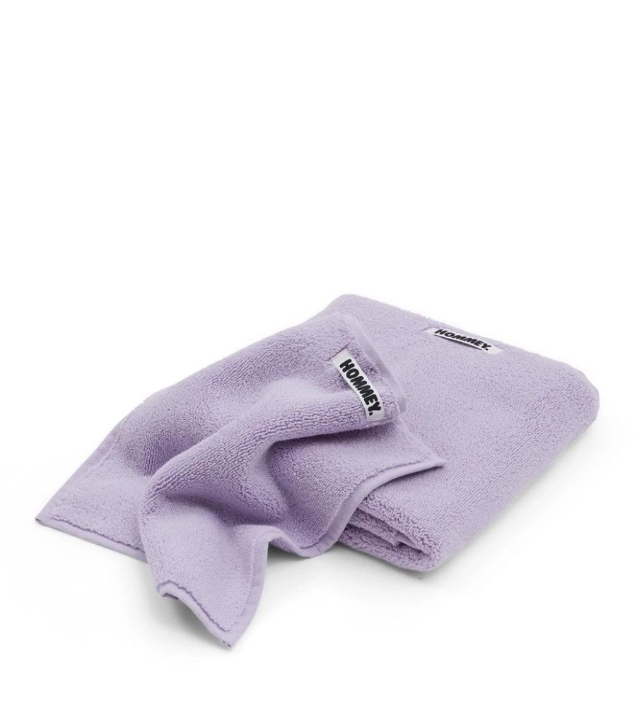 Bathroom Hommey | 2 Pack Face Washer Towel - Purple | Super Plush 100% Cotton Bathroom Towel 30Cm X 30Cm Lavender