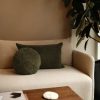 Cushions Hommey | Cushion - Lumbar Faux Fur Olive Cushion