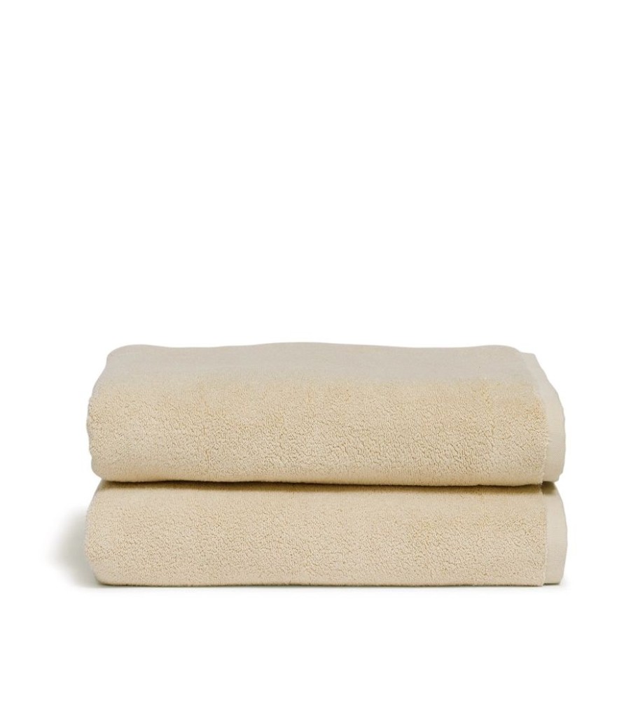 Bathroom Hommey | 2 Pack Bath Towel - Cream | Super Plush 100% Cotton Bathroom Towel 70Cm X 140Cm Coconut