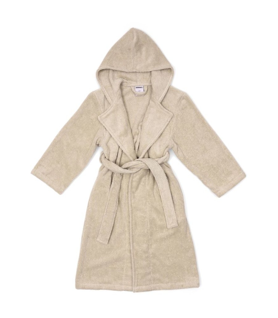 Robes Hommey | Kids Robes - Cream | Cream Cotton Hommey Kids Dressing Gown | Hommey Coconut