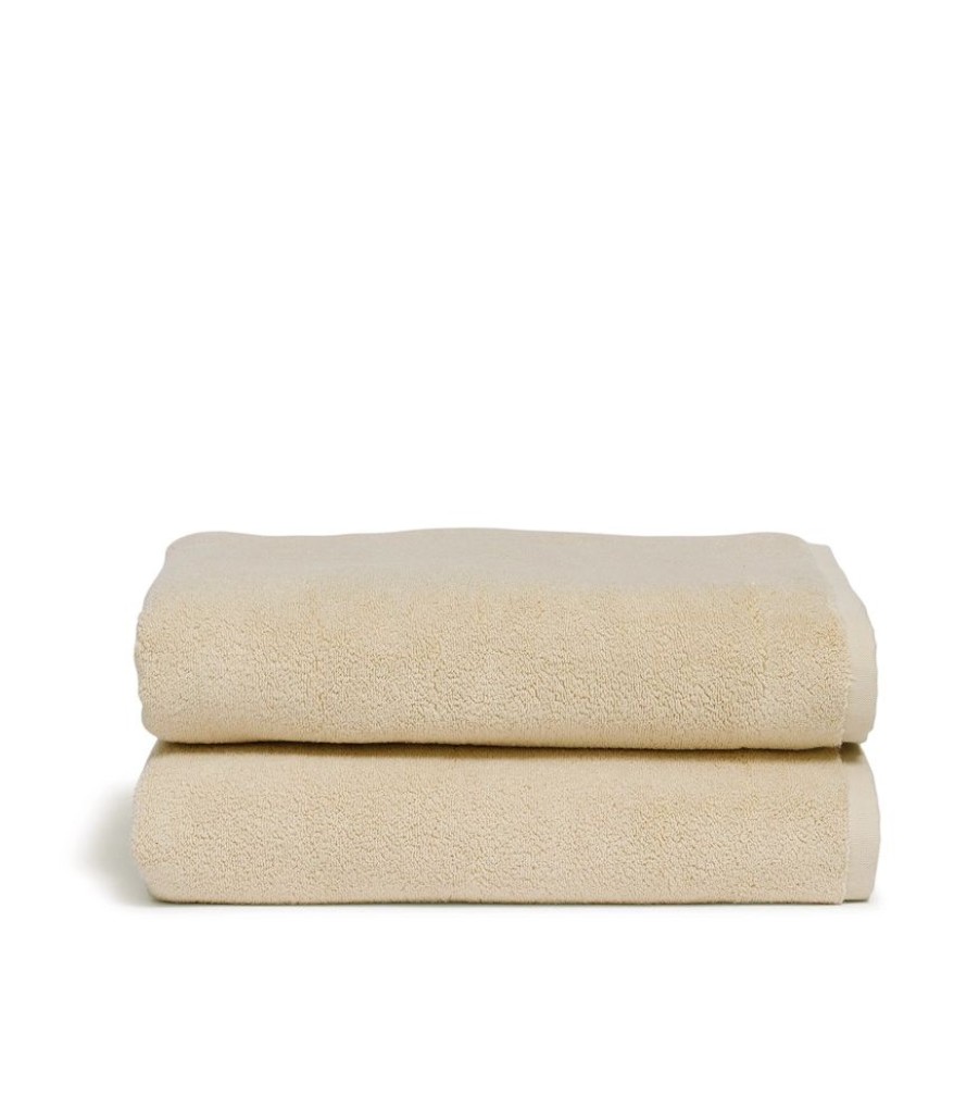 Bathroom Hommey | 2 Pack Bath Towel - Cream | Super Plush 100% Cotton Bathroom Towel 70Cm X 140Cm Coconut