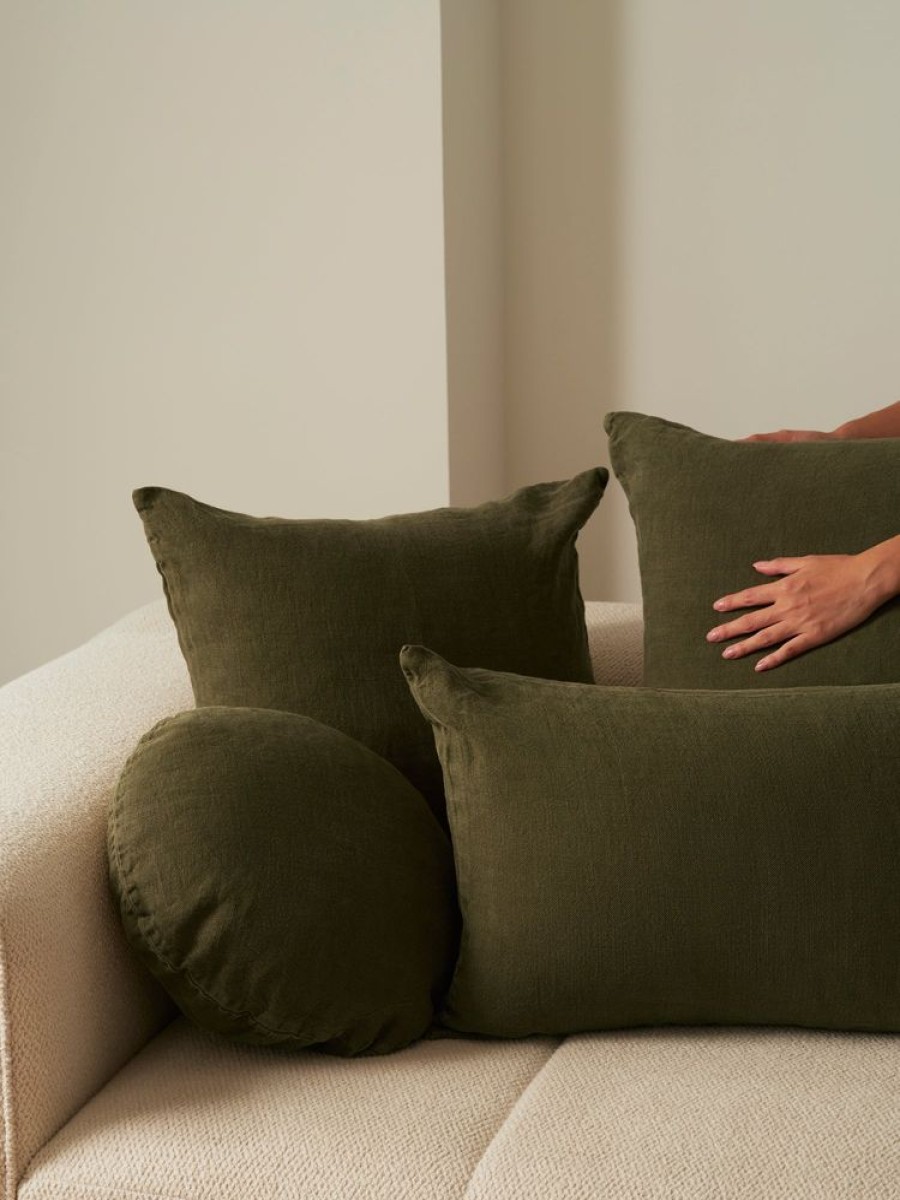 Cushions Hommey | Cushion - Essential Linen Khaki (Cover Only)