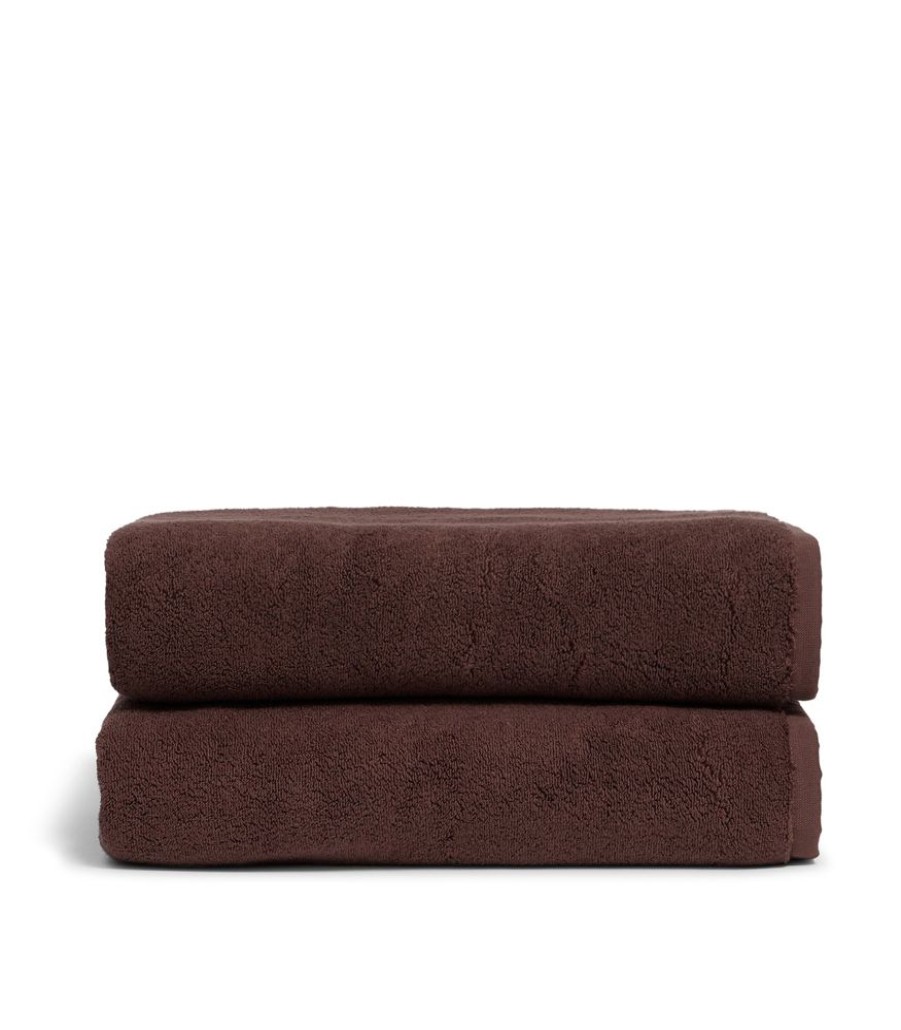 Bathroom Hommey | 2 Pack Bath Towel - Chocolate Brown | Super Plush 100% Cotton Bathroom Towel 70Cm X 140Cm Cocoa