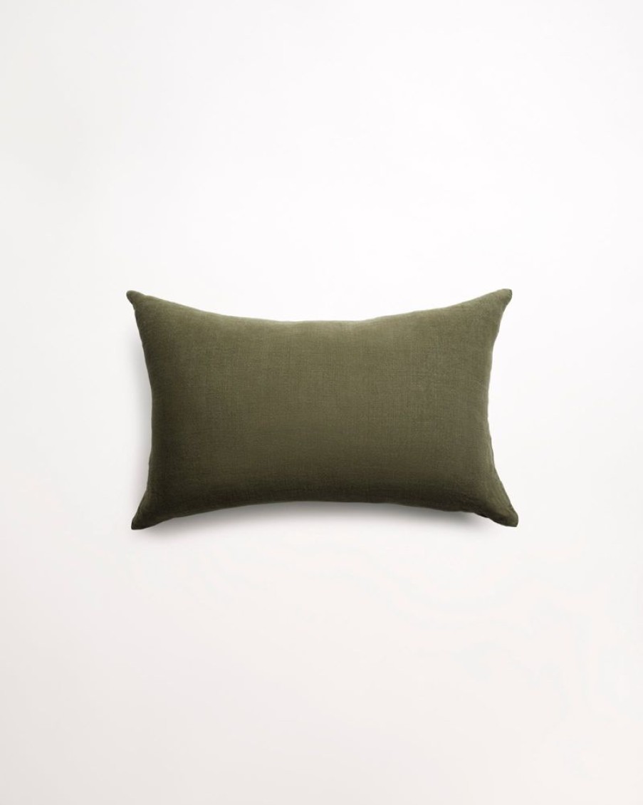 Cushions Hommey | Cushion - Lumbar Linen Khaki (Cover Only)