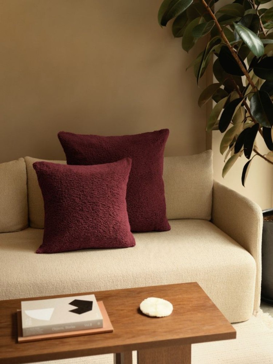 Cushions Hommey | Cushion - Big Faux Fur Cherry Cushion