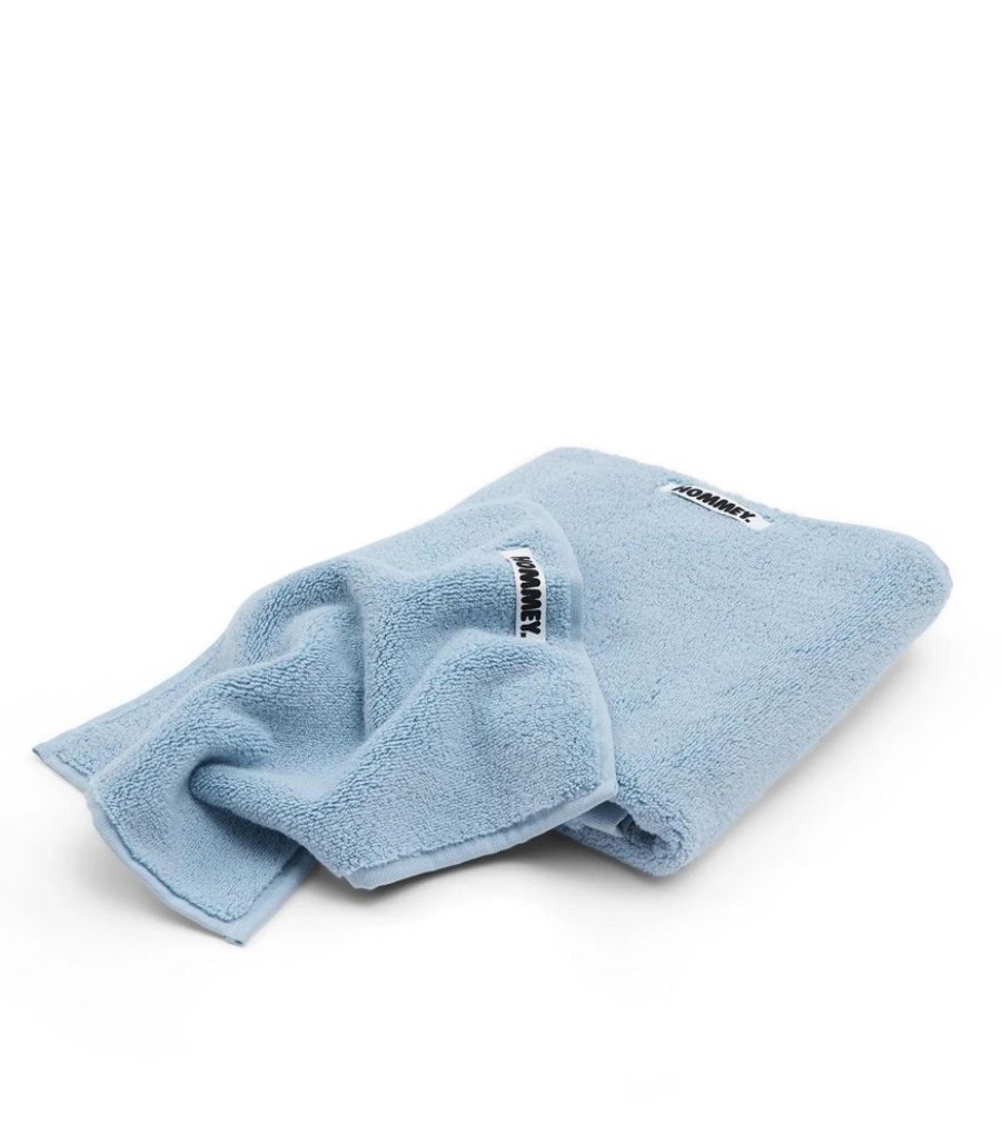 Bathroom Hommey | 2 Pack Face Washer Towel - Blue | Super Plush 100% Cotton Bathroom Towel 30Cm X 30Cm Sky