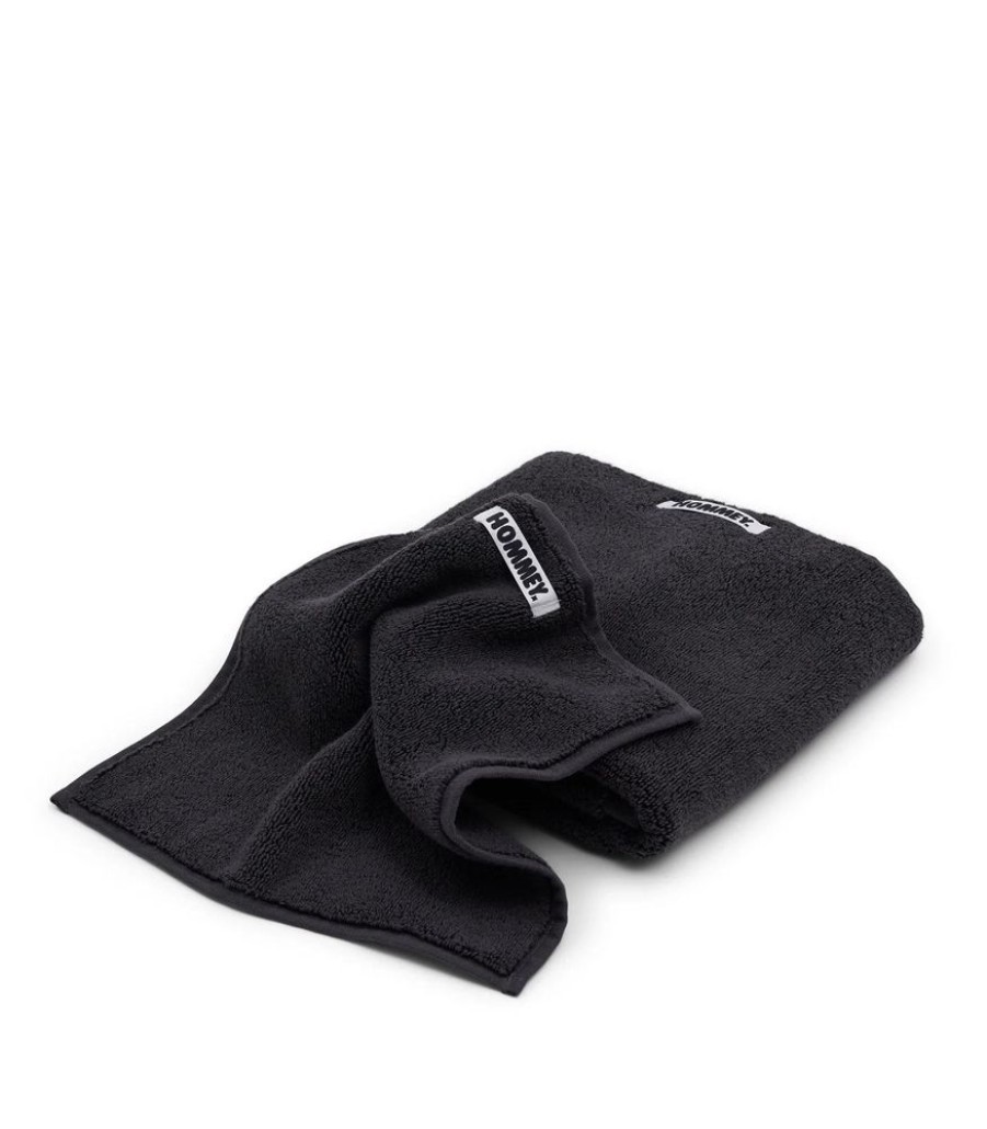 Bathroom Hommey | 2 Pack Face Washer Towel Black | Super Plush 100% Cotton Bathroom Towel 30Cm X 30Cm Charcoal