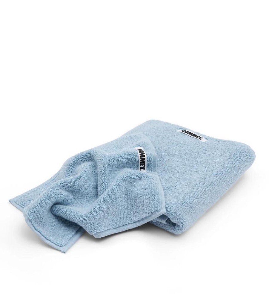 Bathroom Hommey | 2 Pack Face Washer Towel - Blue | Super Plush 100% Cotton Bathroom Towel 30Cm X 30Cm Sky