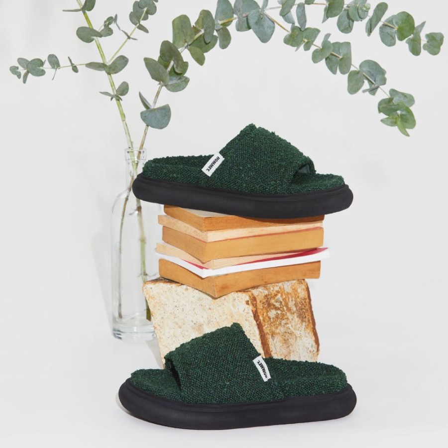 Socks & Slides Hommey | Claude Forest Green