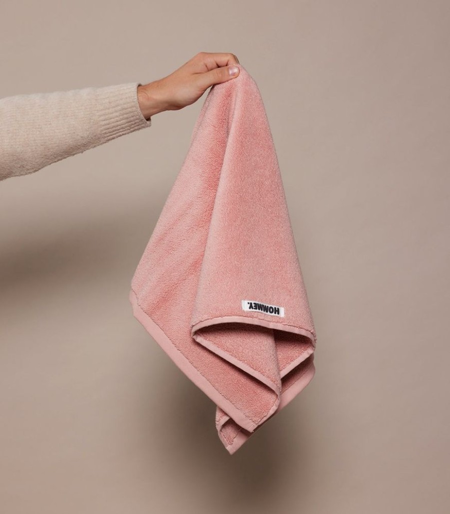 Bathroom Hommey | 2 Pack Hand Towel - Pink | Super Plush 100% Cotton Bathroom Hand Towel 50Cm X 80Cm Blush