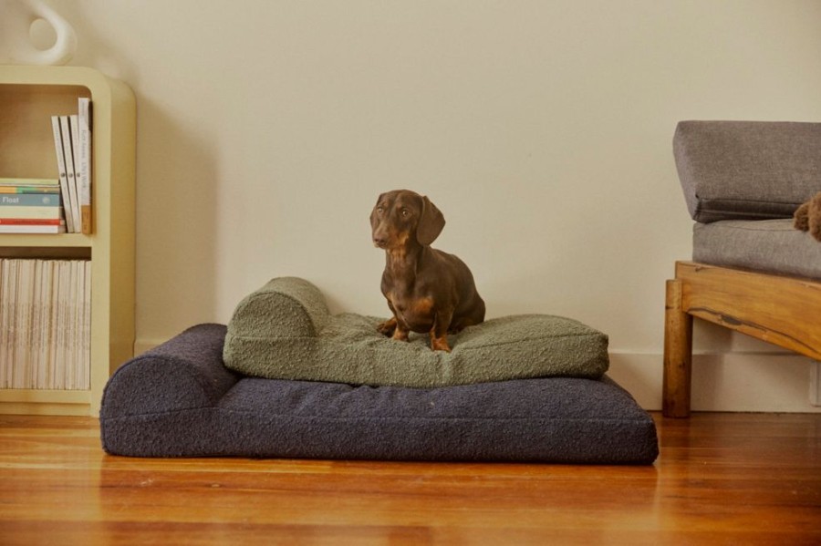 Pet Hommey | Hommey Boucle Dog Bed - Navy | Durable, Thick, Washable & Orthopaedic Pet Bed Duke