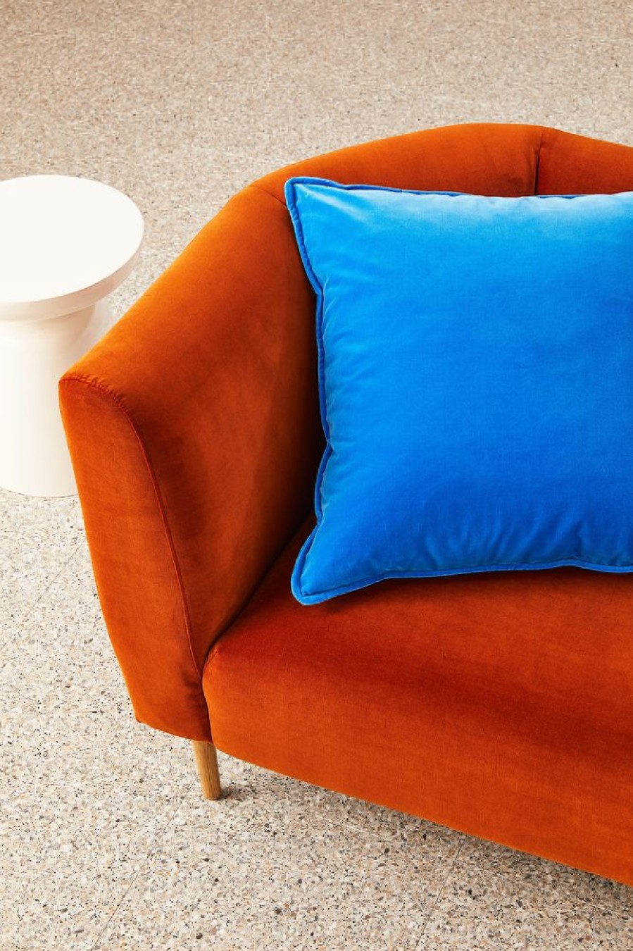 Cushions Hommey | Cushion - Big Velvet Blue Lagoon Cushion