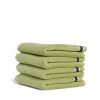 Bathroom Hommey | 2 Pack Face Washer Towel - Light Green | Super Plush 100% Cotton Bathroom Towel 30Cm X 30Cm Wasabi