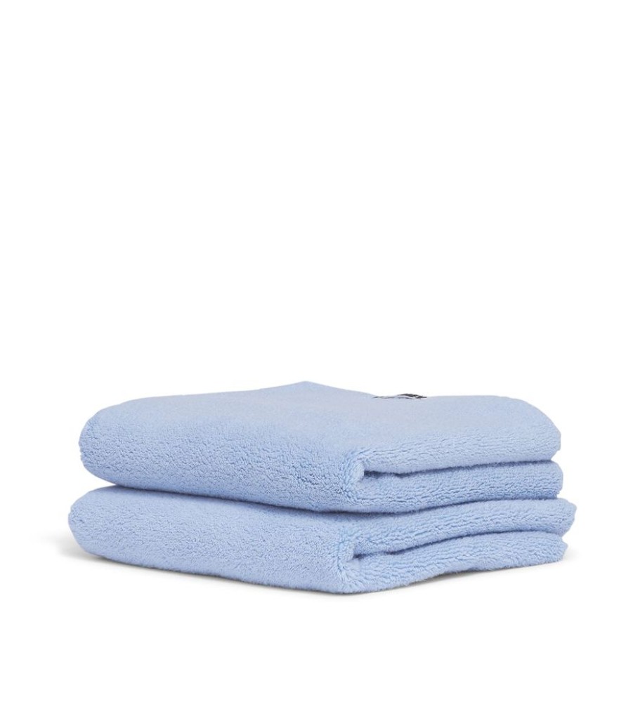 Bathroom Hommey | 2 Pack Hand Towel - Blue | Super Plush 100% Cotton Bathroom Hand Towel 50Cm X 80Cm Sky