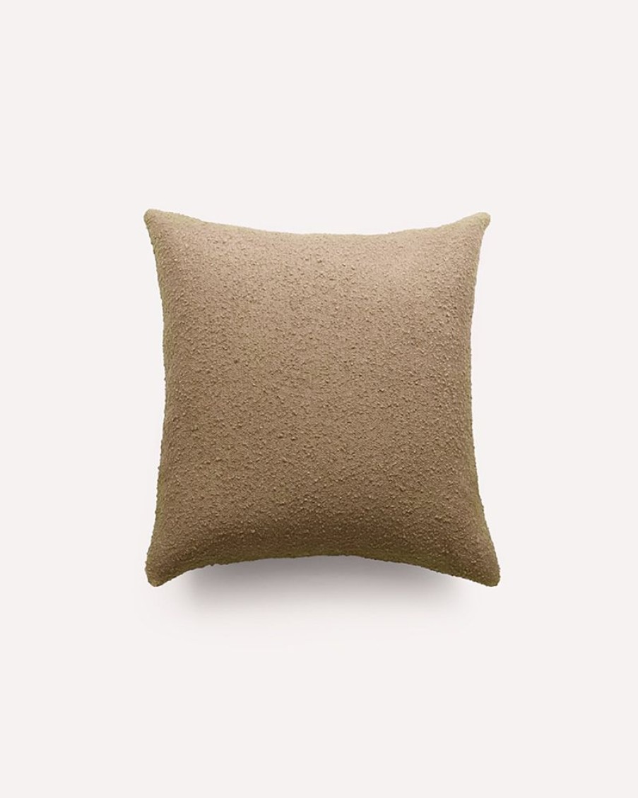 Cushions Hommey | Large Brown Boucle Cushion | 63Cm X 63Cm European Pillow For Sofas Latte Cushion