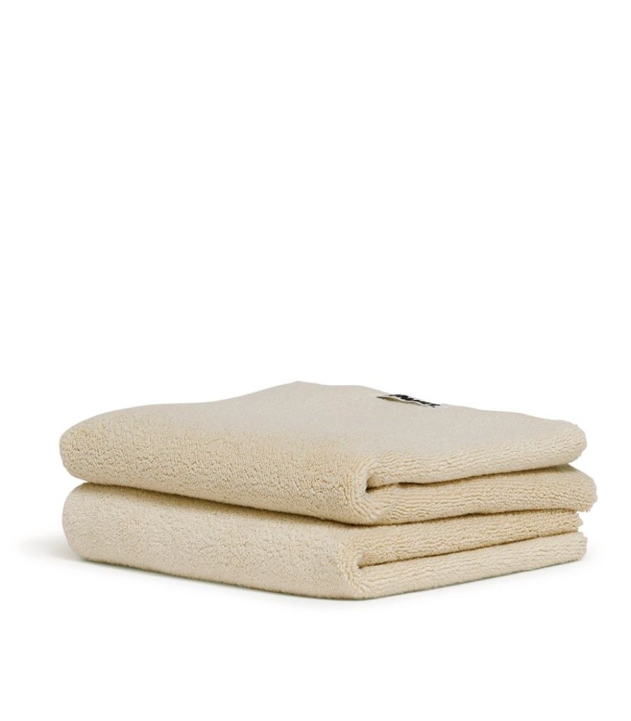 Bathroom Hommey | 2 Pack Hand Towel - Cream | Super Plush 100% Cotton Bathroom Hand Towel 50Cm X 80Cm Coconut