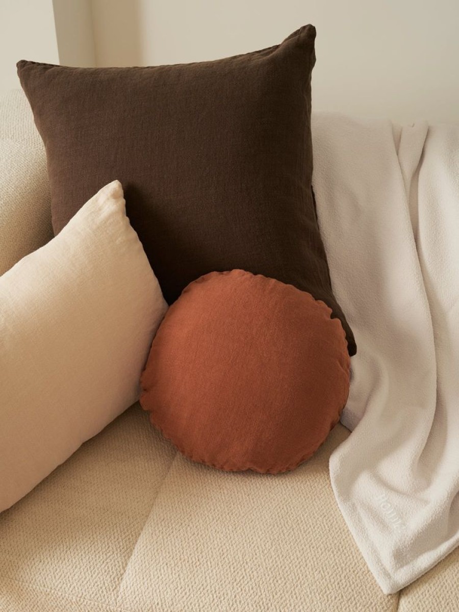 Cushions Hommey | Cushion - Big Linen Chocolate (Cover Only)