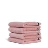 Bathroom Hommey | 2 Pack Face Washer Towel - Pink | Super Plush 100% Cotton Bathroom Towel 30Cm X 30Cm Blush