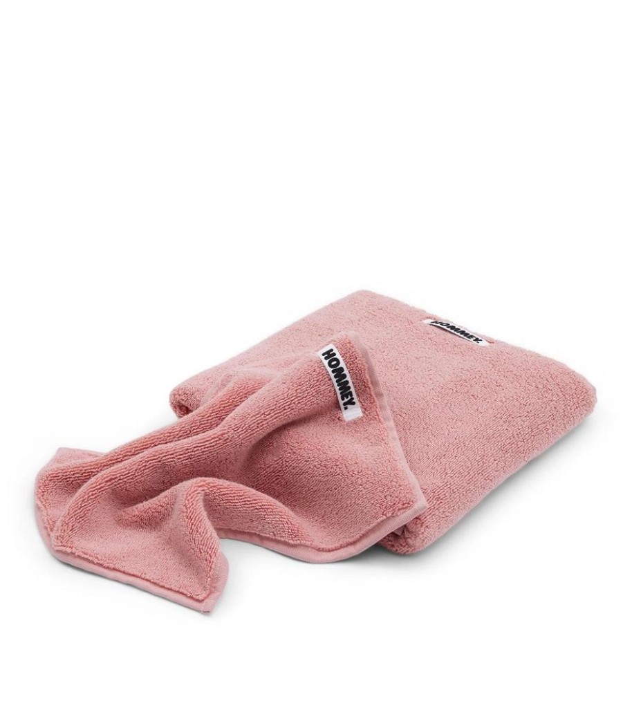 Bathroom Hommey | 2 Pack Face Washer Towel - Pink | Super Plush 100% Cotton Bathroom Towel 30Cm X 30Cm Blush