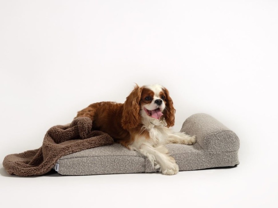 Pet Hommey | Hommey Boucle Dog Bed - Grey | Durable, Thick, Washable & Orthopaedic Pet Bed Stone