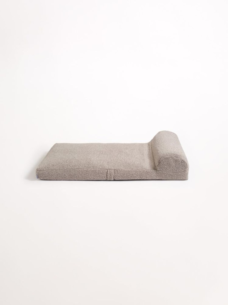 Pet Hommey | Hommey Boucle Dog Bed - Grey | Durable, Thick, Washable & Orthopaedic Pet Bed Stone