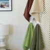 Bathroom Hommey | 2 Pack Hand Towel - Light Green | Super Plush 100% Cotton Bathroom Hand Towel 50Cm X 80Cm Wasabi