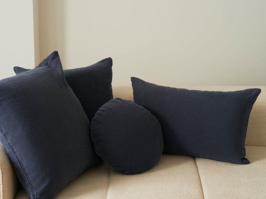 Cushions Hommey | Cushion - Lumbar Linen Indigo (Cover Only)