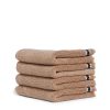 Bathroom Hommey | 2 Pack Face Washer Towel - Light Brown | Super Plush 100% Cotton Bathroom Towel 30Cm X 30Cm Latte