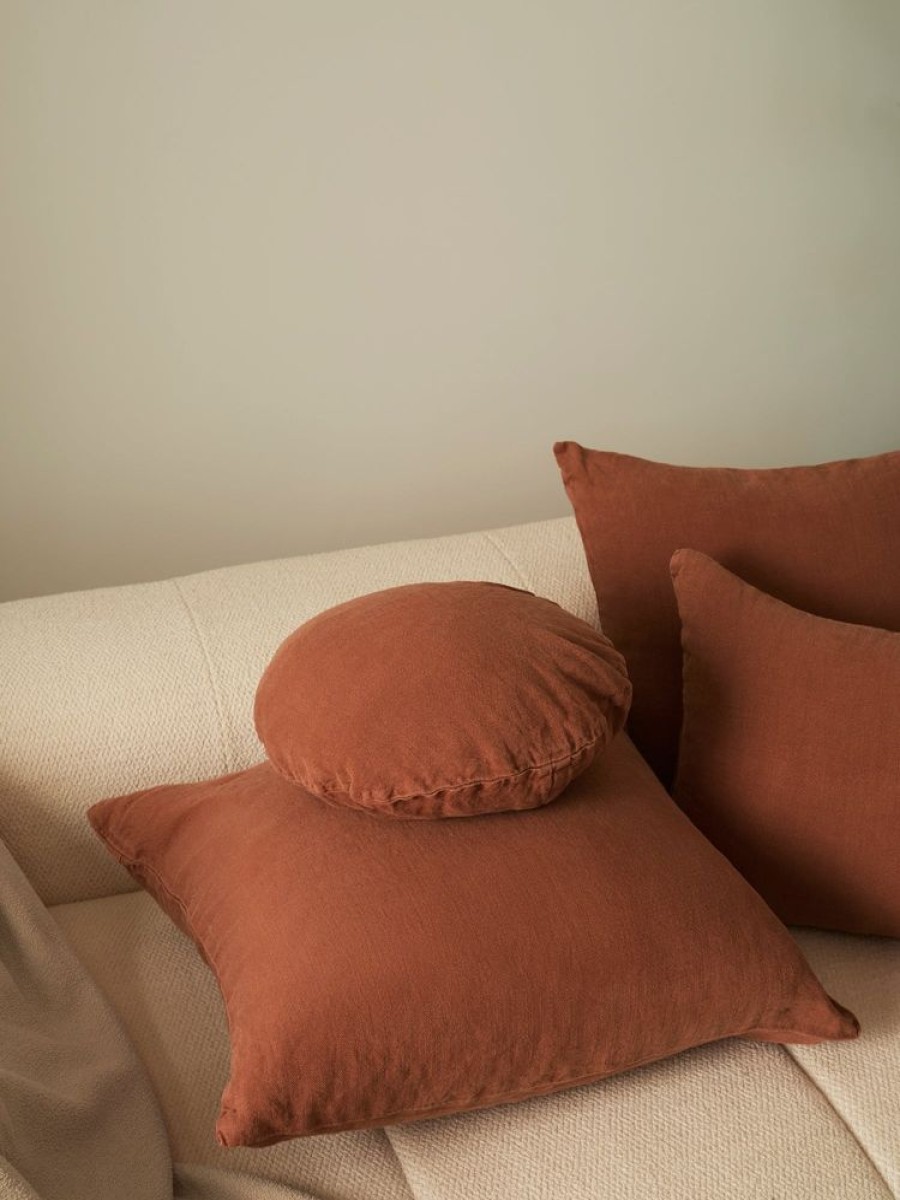 Cushions Hommey | Cushion - Lumbar Linen Rust (Cover Only)