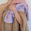 Bathroom Hommey | 2 Pack Bath Sheet Towel - Brown | Super Plush 100% Cotton Bathroom Towel 90Cm X 170Cm Latte