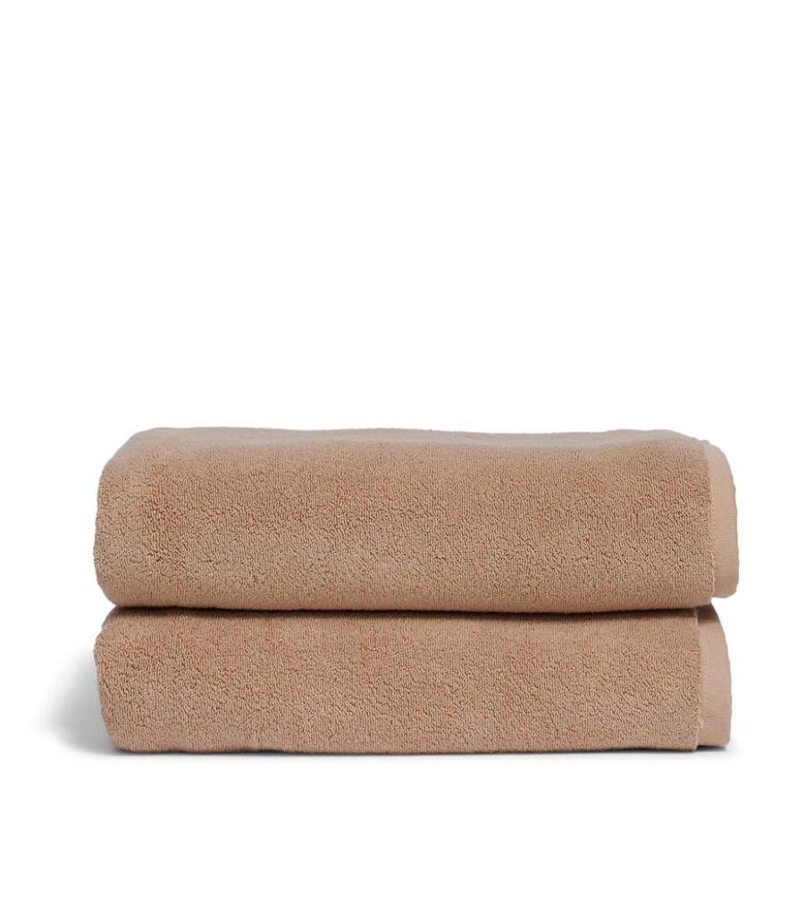 Bathroom Hommey | 2 Pack Bath Sheet Towel - Brown | Super Plush 100% Cotton Bathroom Towel 90Cm X 170Cm Latte