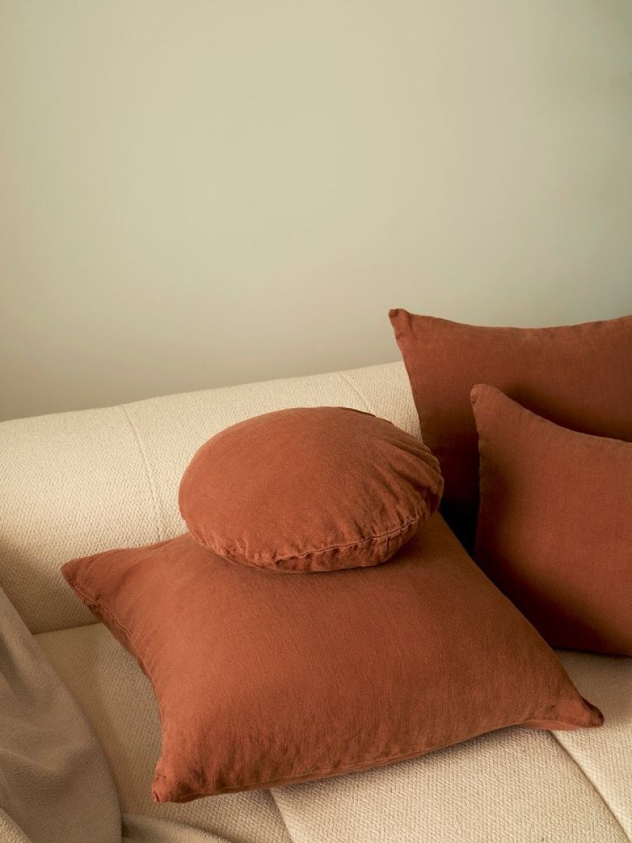 Cushions Hommey | Cushion - Big Linen Rust (Cover Only)