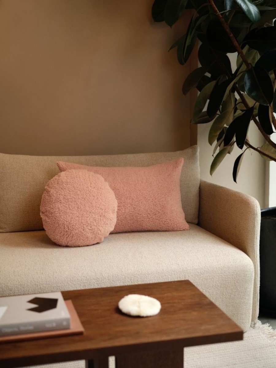 Cushions Hommey | Cushion - Lumbar Faux Fur Rose Cushion