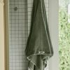 Bathroom Hommey | 2 Pack Bath Sheet Towel - Green | Super Plush 100% Cotton Bathroom Towel 90Cm X 170Cm Sage