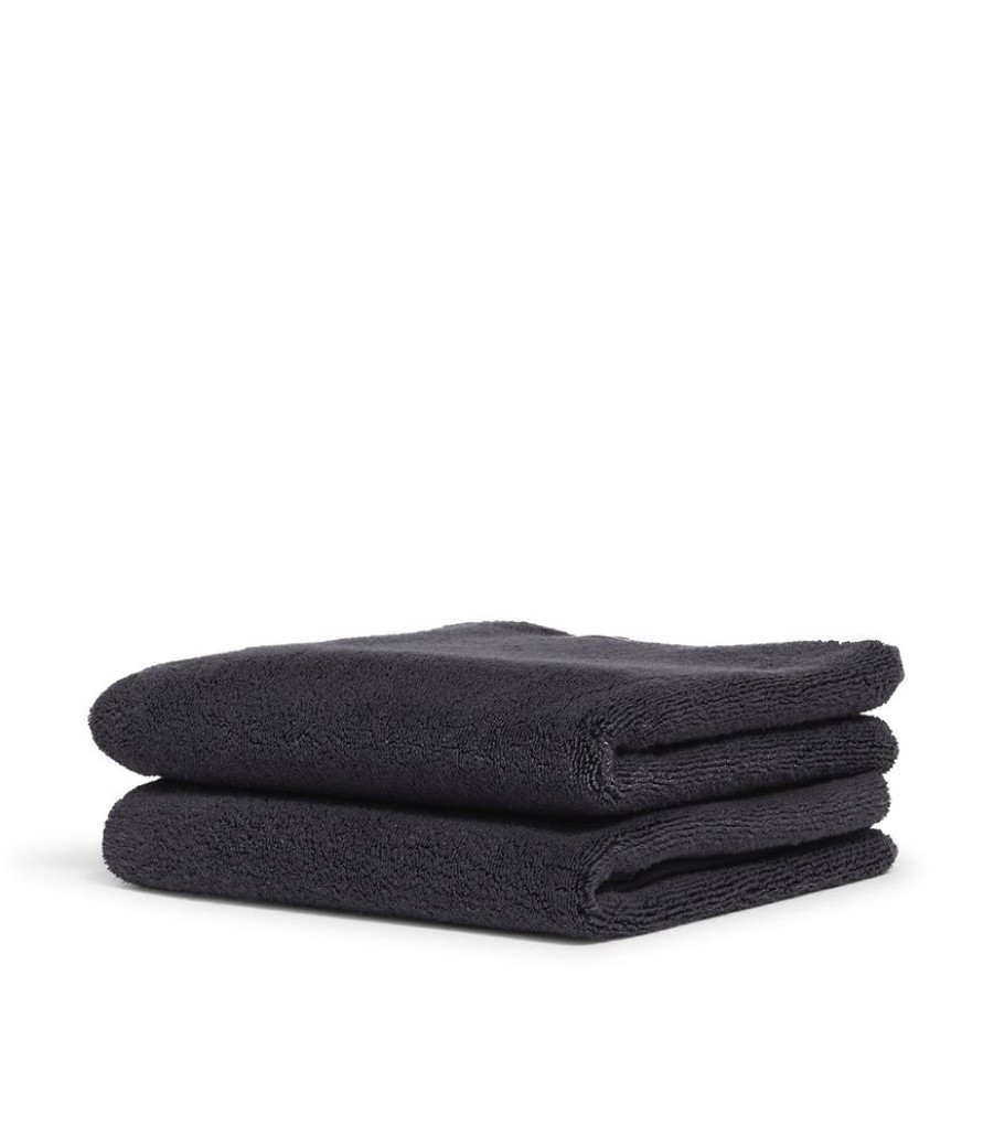 Bathroom Hommey | 2 Pack Hand Towel Black | Super Plush 100% Cotton Bathroom Hand Towel 50Cm X 80Cm Charcoal