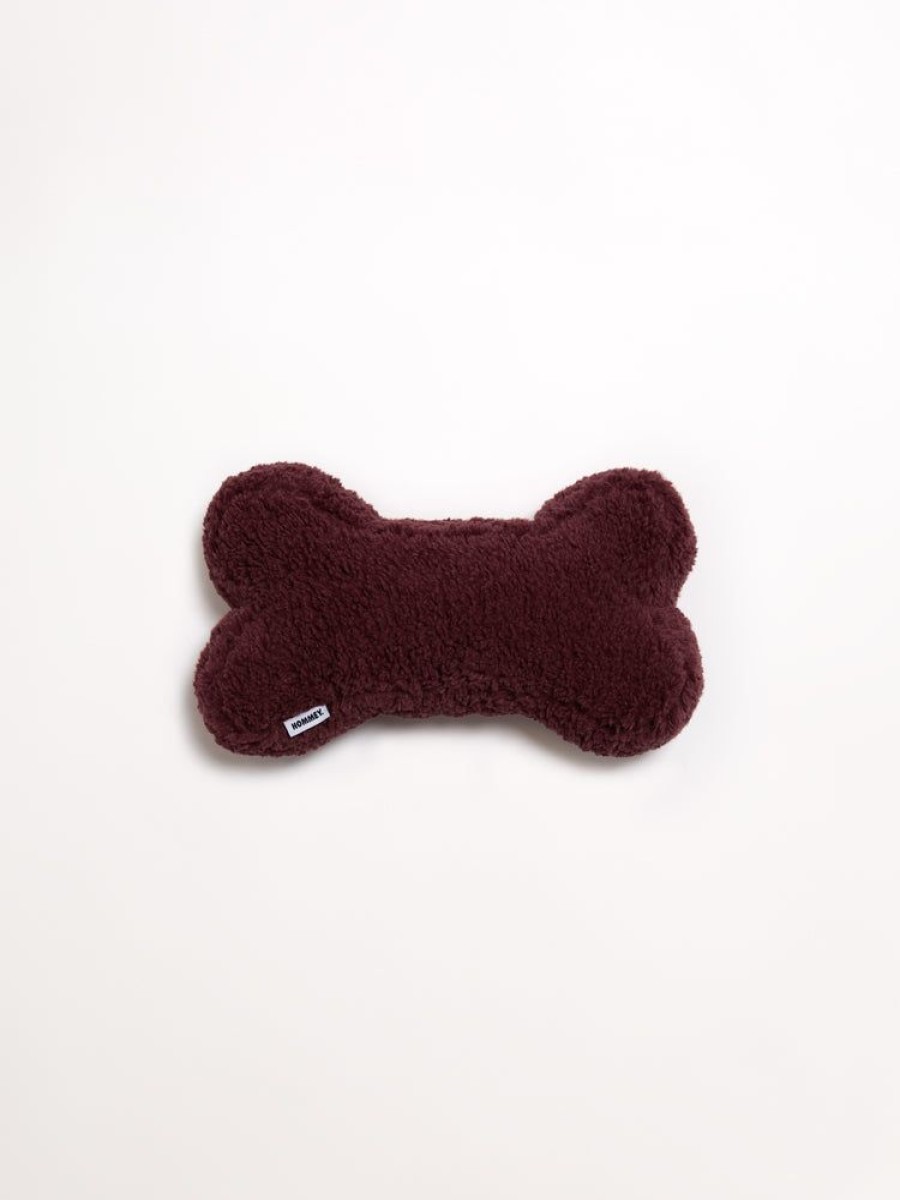 Pet Hommey | Faux Fur Bone Pillow Cherry