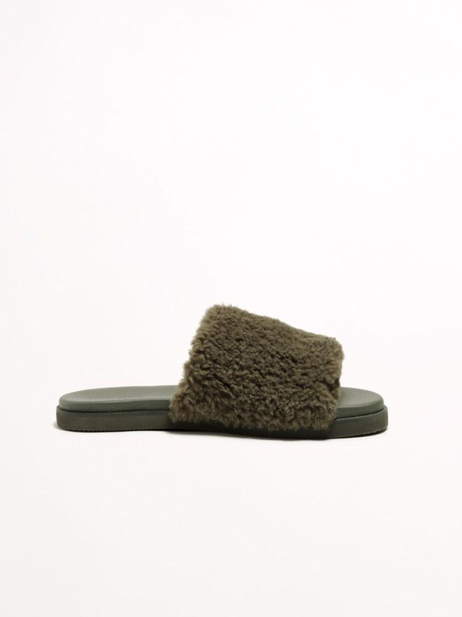 Socks & Slides Hommey | Poppy Olive